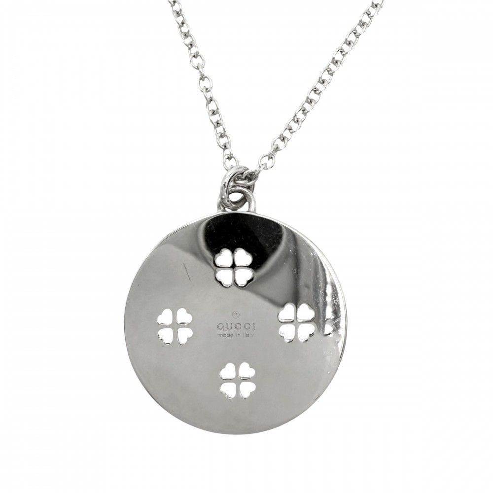 Gucci Necklace Icon Amor Forever Pendant with Adjuster Star 18k WG 925 Sterling — view 2