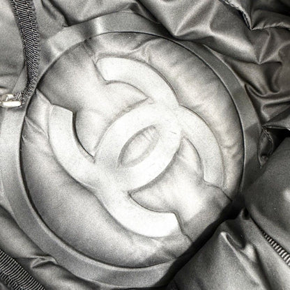 Chanel Shoulder Bag Coconage Tweed Logo Crossbody Nylon Black Silver — view 7