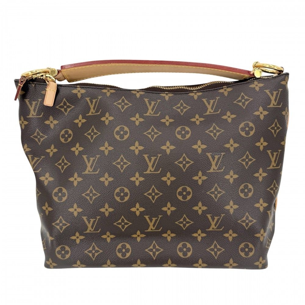 Louis Vuitton Monogram Sully PM Shoulder Bag Crossbody 2-Way Brown Gold — view 2