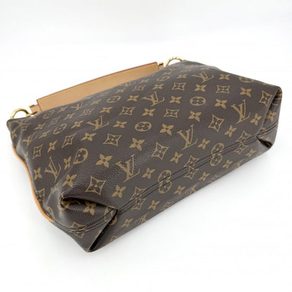 Louis Vuitton Monogram Sully PM Shoulder Bag Crossbody 2-Way Brown Gold — view 3
