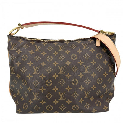 Louis Vuitton Monogram Sully PM Shoulder Bag Crossbody 2-Way Brown Gold