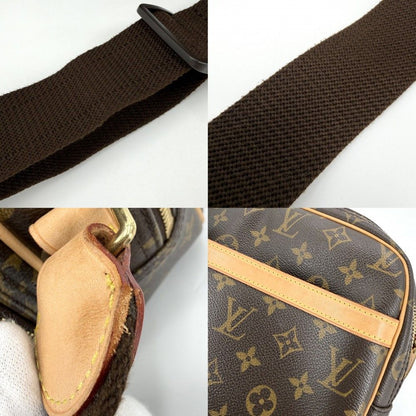 Louis Vuitton Shoulder Bag Reporter PM Crossbody Monogram Canvas Brown Gold — view 9