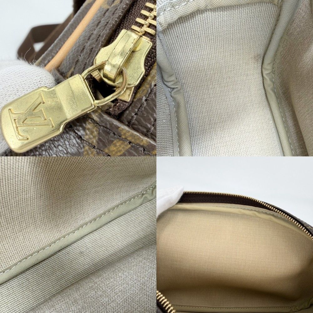 Louis Vuitton Shoulder Bag Reporter PM Crossbody Monogram Canvas Brown Gold — view 7