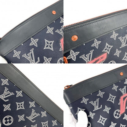 Louis Vuitton Clutch Monogram Ink Upside Down Jacket Pochette Apollo Second — view 7
