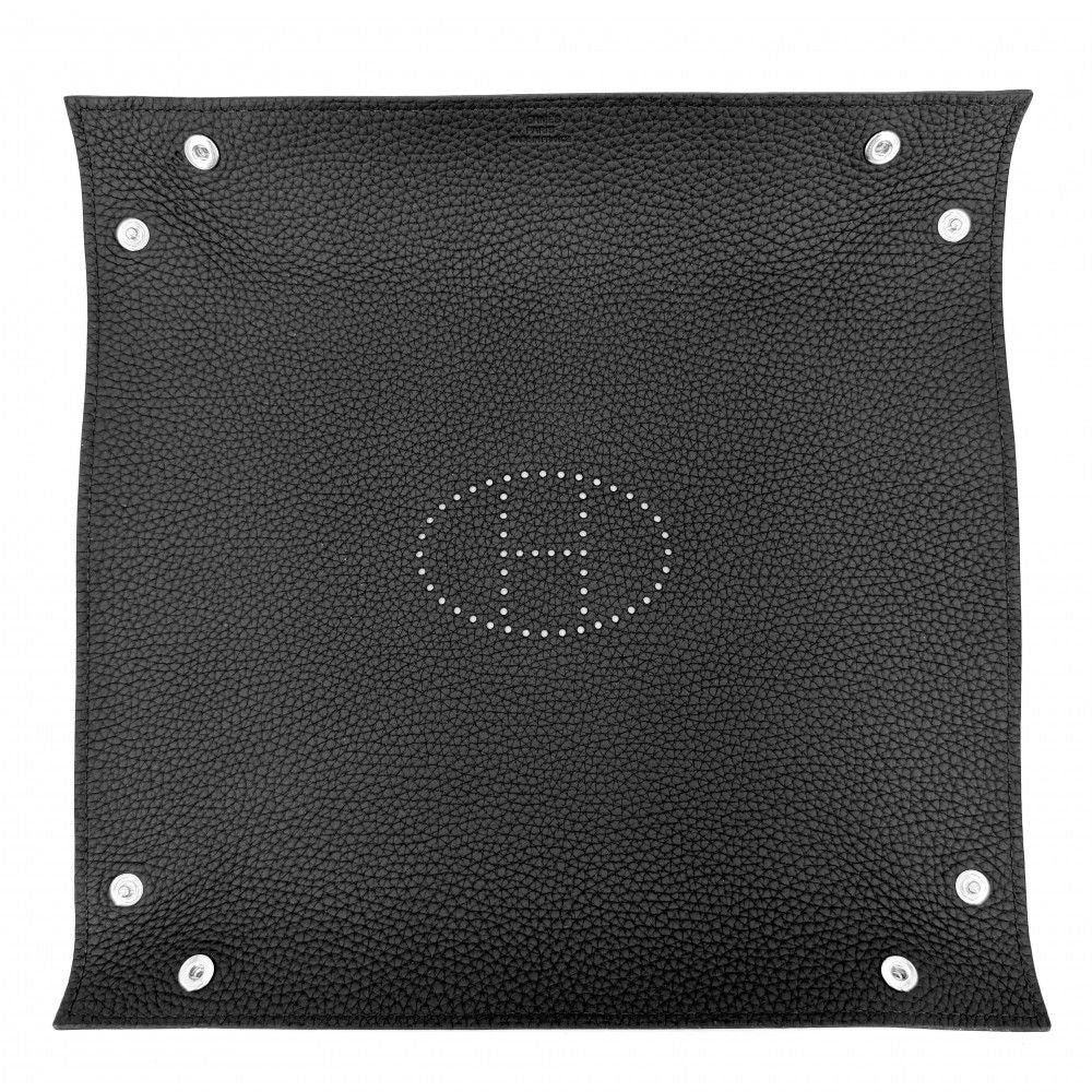 Hermes Ms Lurance Evelyne Vidopoche Tray Case Interior Taurillon Clemence Black — view 3