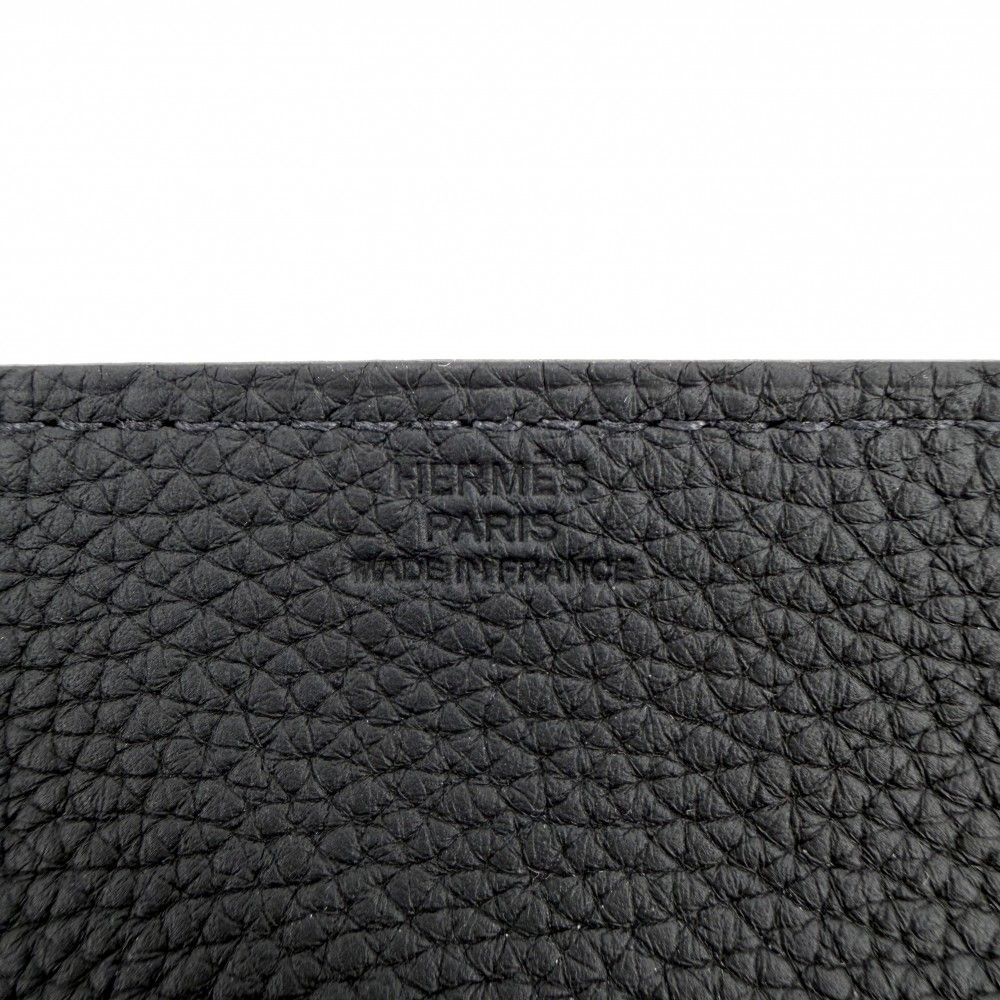 Hermes Ms Lurance Evelyne Vidopoche Tray Case Interior Taurillon Clemence Black — view 4