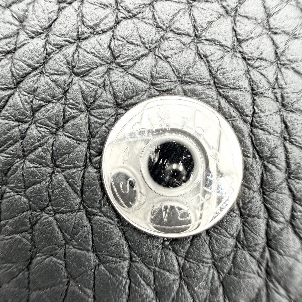 Hermes Ms Lurance Evelyne Vidopoche Tray Case Interior Taurillon Clemence Black — view 6