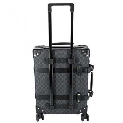 Gucci Travel Bag Globe Trotter Trunk Suitcase Bag GG Supreme Canvas Leather — view 2