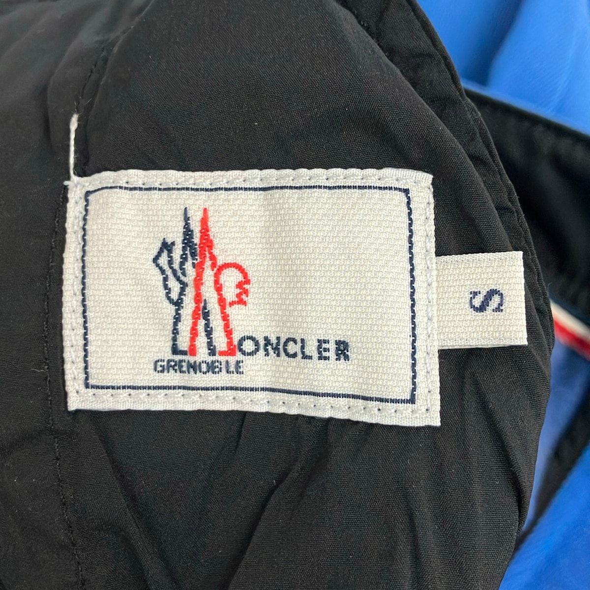 Moncler Pants S Pantalone Sportivo Blue Full Length Grenoble — view 3
