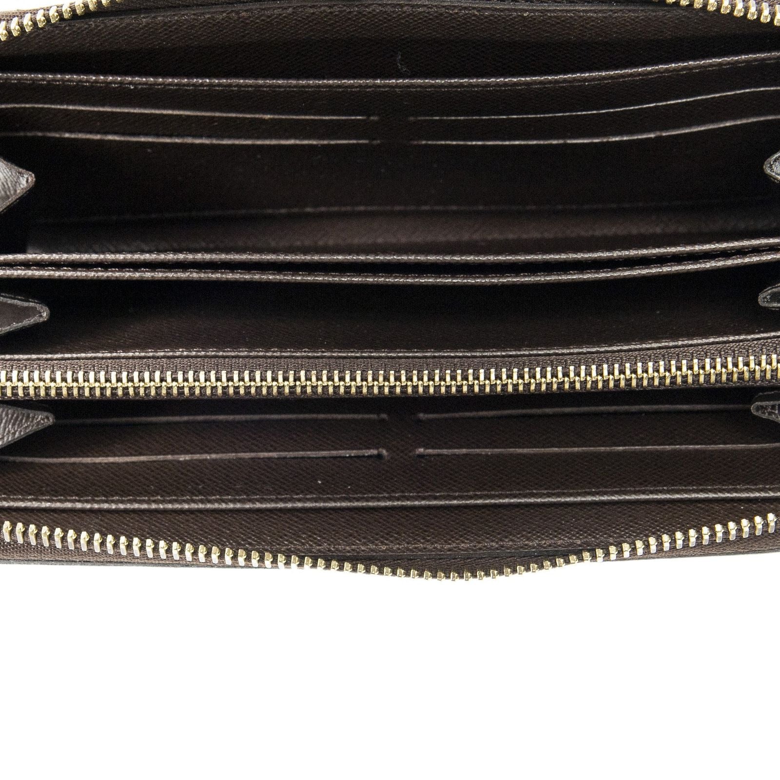 Louis Vuitton Zippy Wallet Brown Damier Ebene — view 3