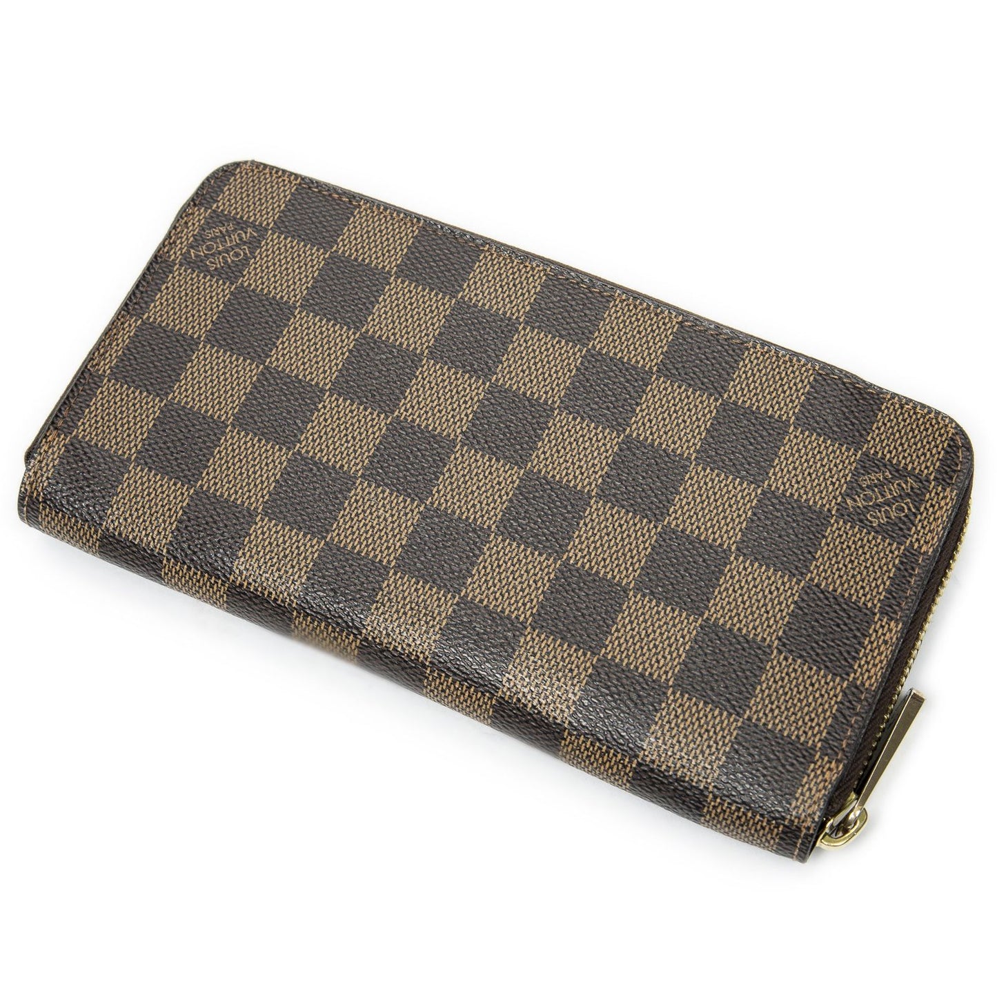 Louis Vuitton Zippy Wallet Brown Damier Ebene — view 2