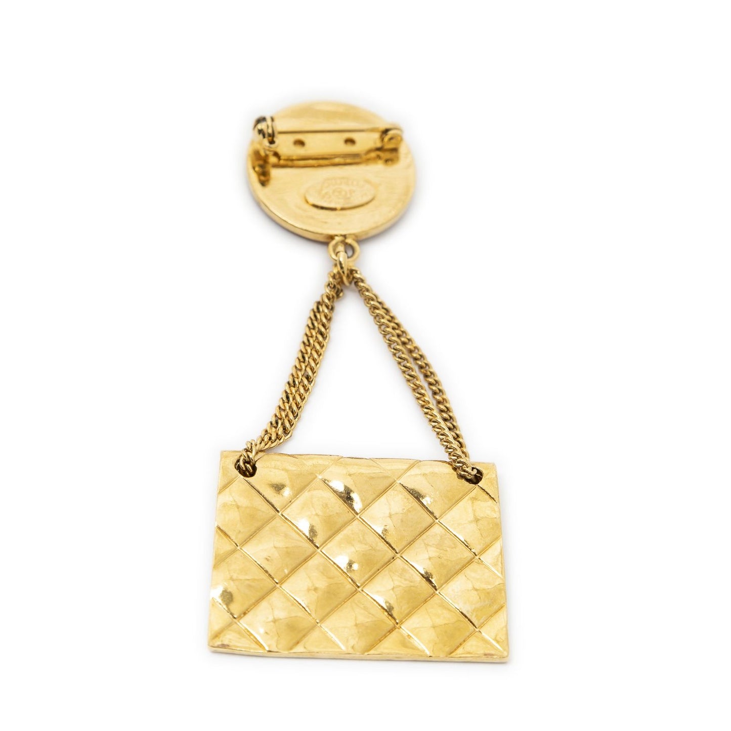 Chanel Bag Motif Brooch Pin Gold Plated — view 2