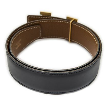 Hermes Constance Belt 32 mm Black Brown Box Leather — view 3