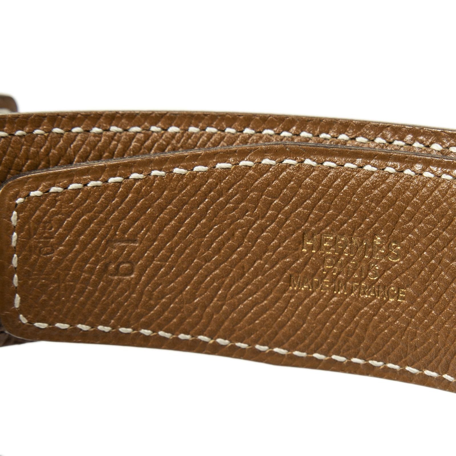 Hermes Constance Belt 32 mm Black Brown Box Leather — view 4