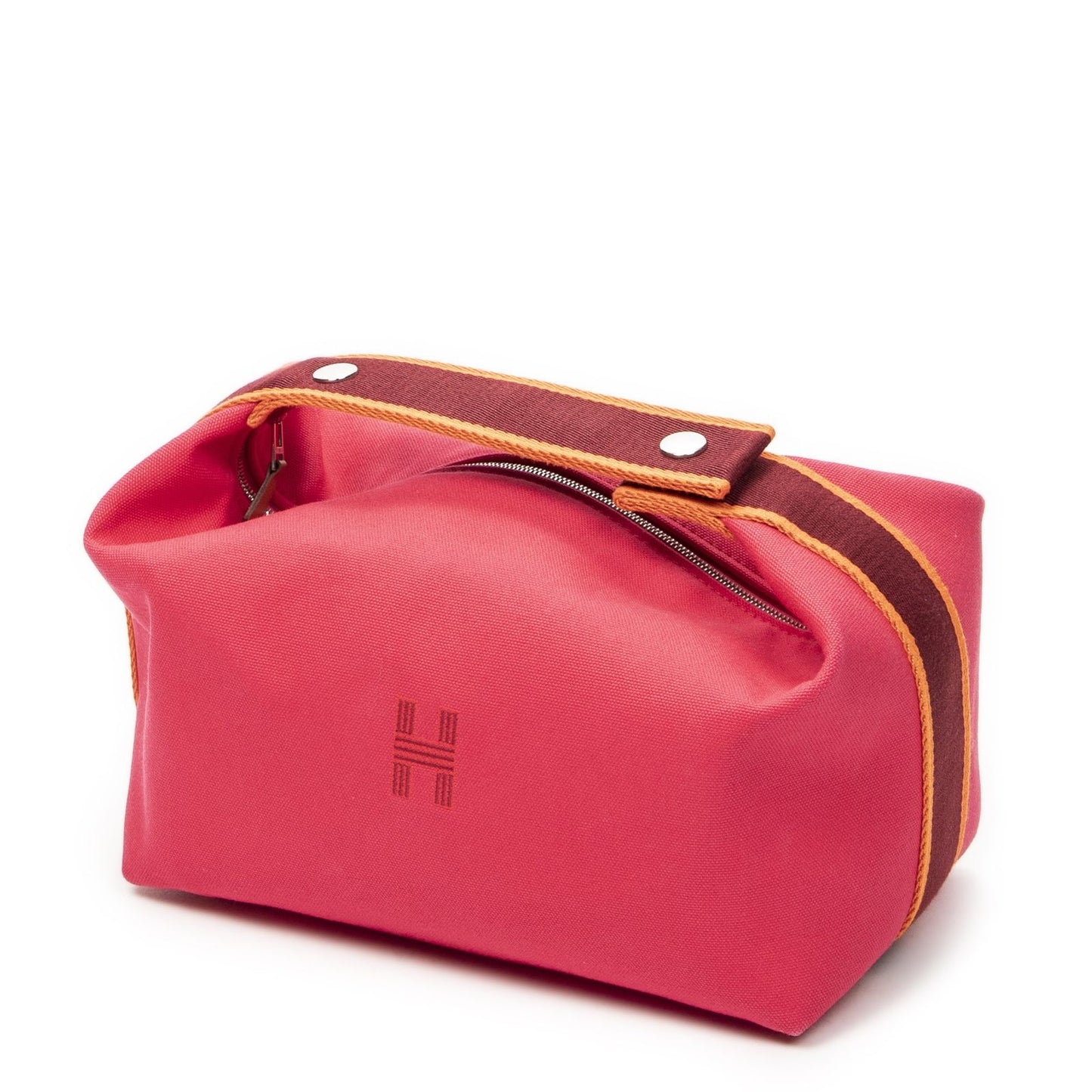 Hermes Bric-a-Brac Case Fuchsia Pink Toile Officier — view 2