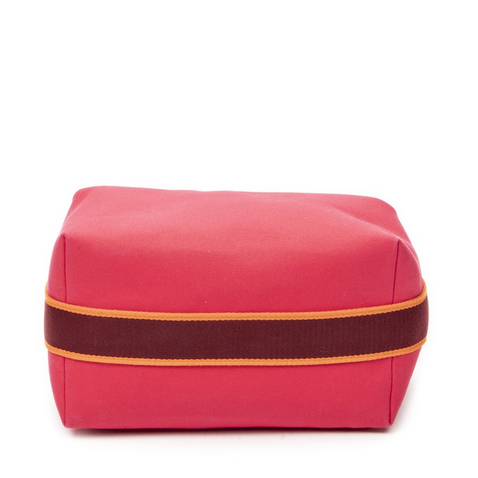 Hermes Bric-a-Brac Case Fuchsia Pink Toile Officier — view 6