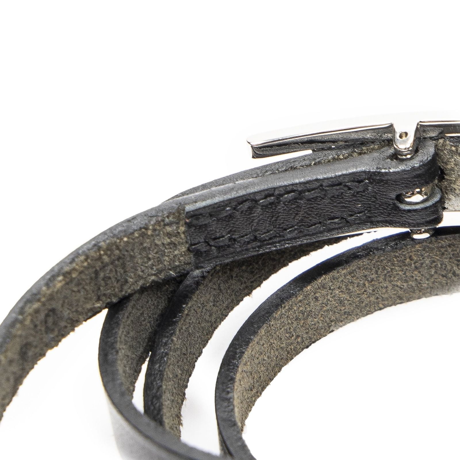 Hermes Behapi Triple Bracelet Black Swift Leather — view 4
