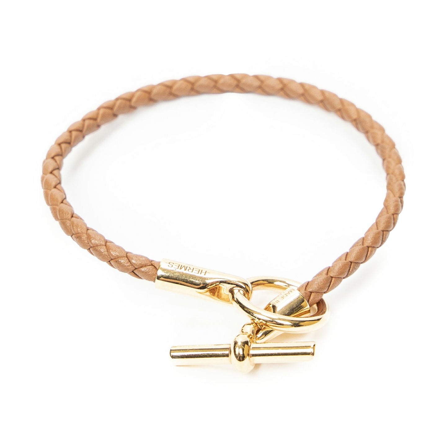 Hermes Glenan Bracelet Brown Aged Calfskin
