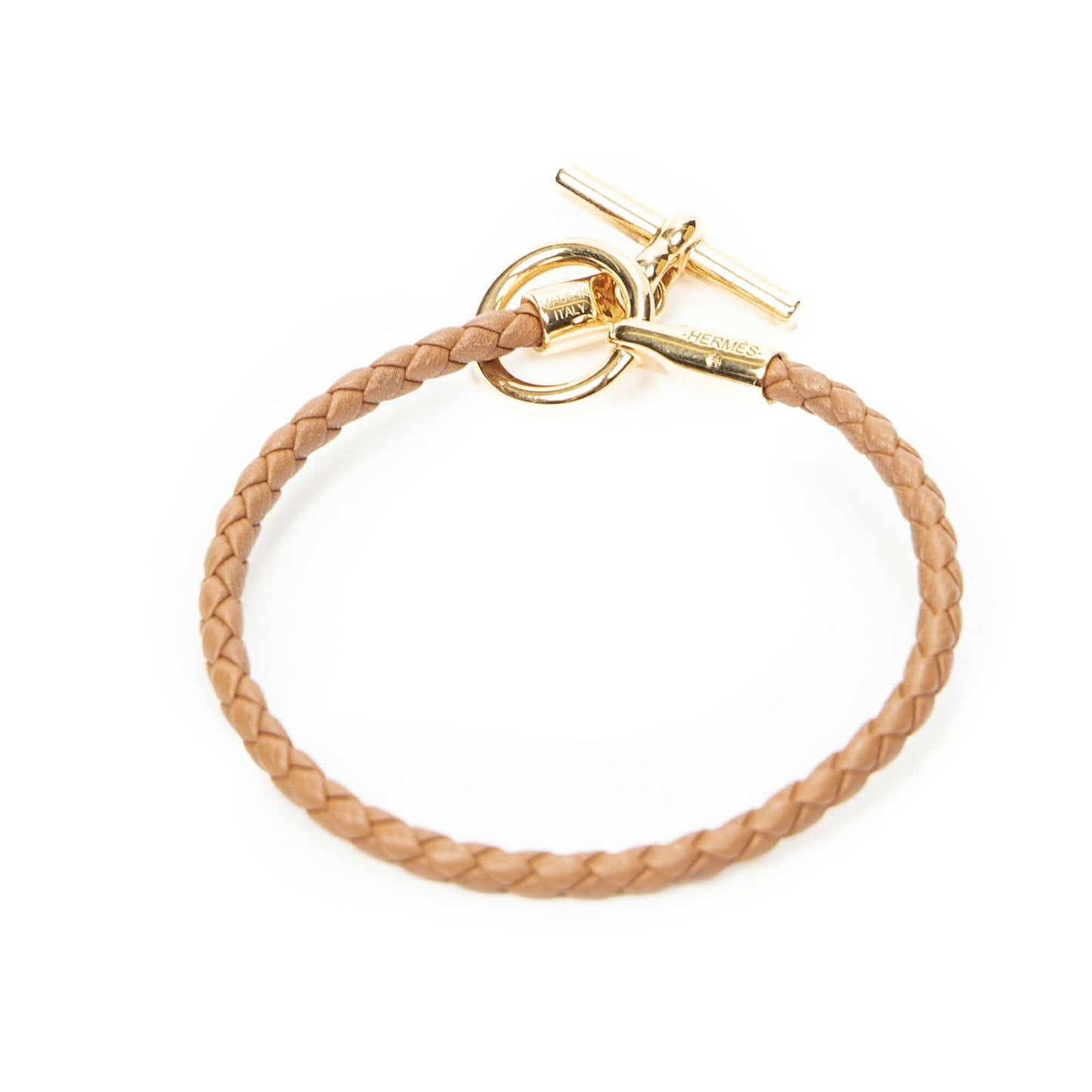 Hermes Glenan Bracelet Brown Aged Calfskin — view 2