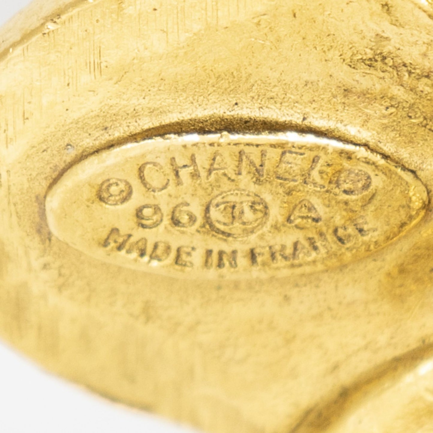 Chanel CC Clover Dangle Clip on Earrings Gold Plated — view 3