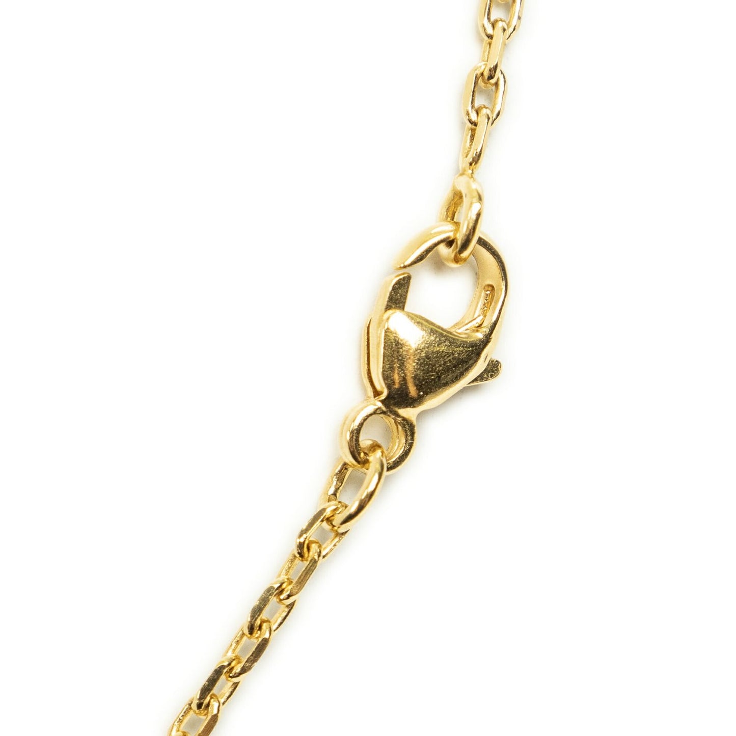 Hermes Mini Pop Pendant Necklace Purple Gold Plated — view 3