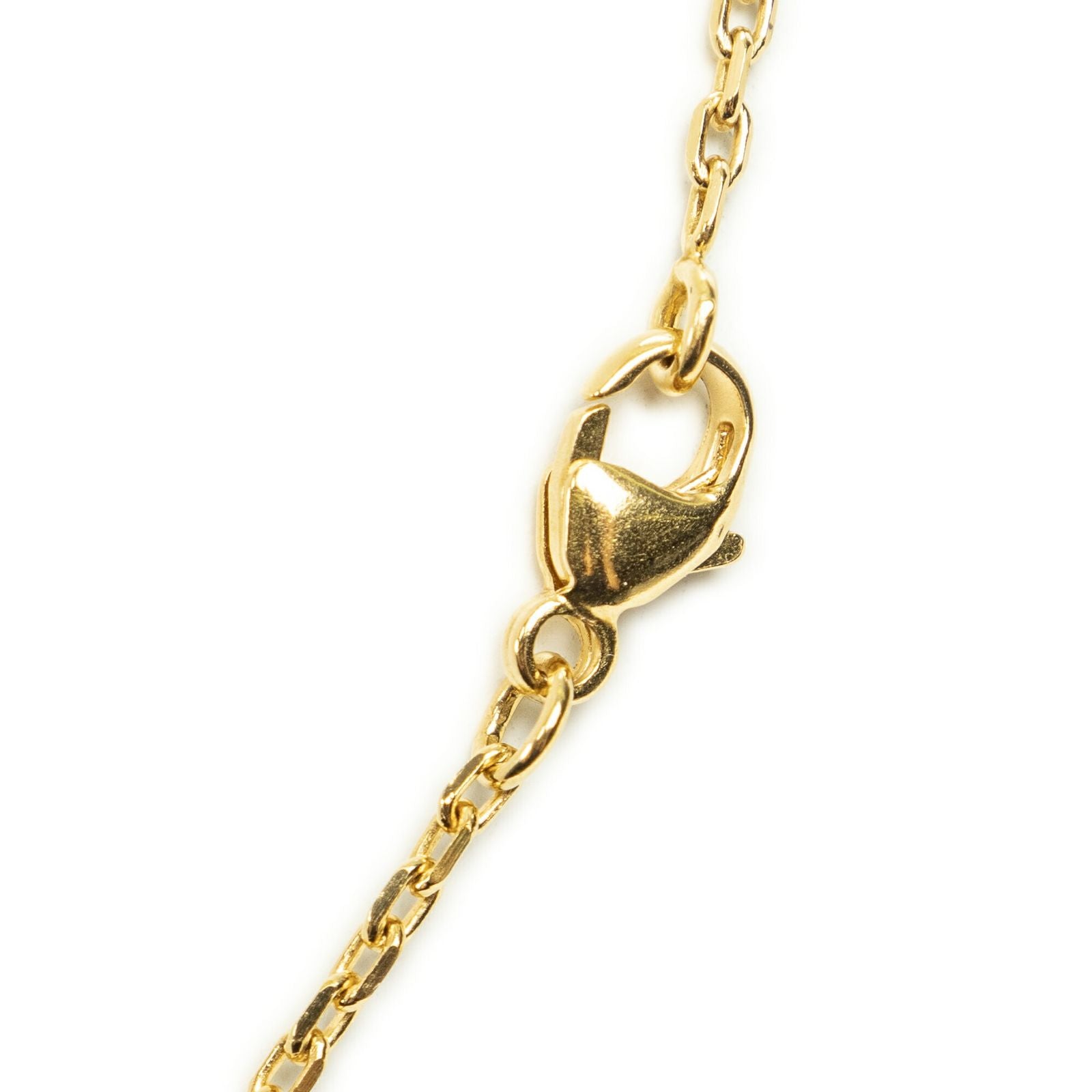 Hermes Mini Pop Pendant Necklace Purple Gold Plated — view 3