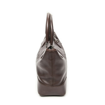 Loewe Anagram Tote Dark Brown Calfskin Leather — view 4