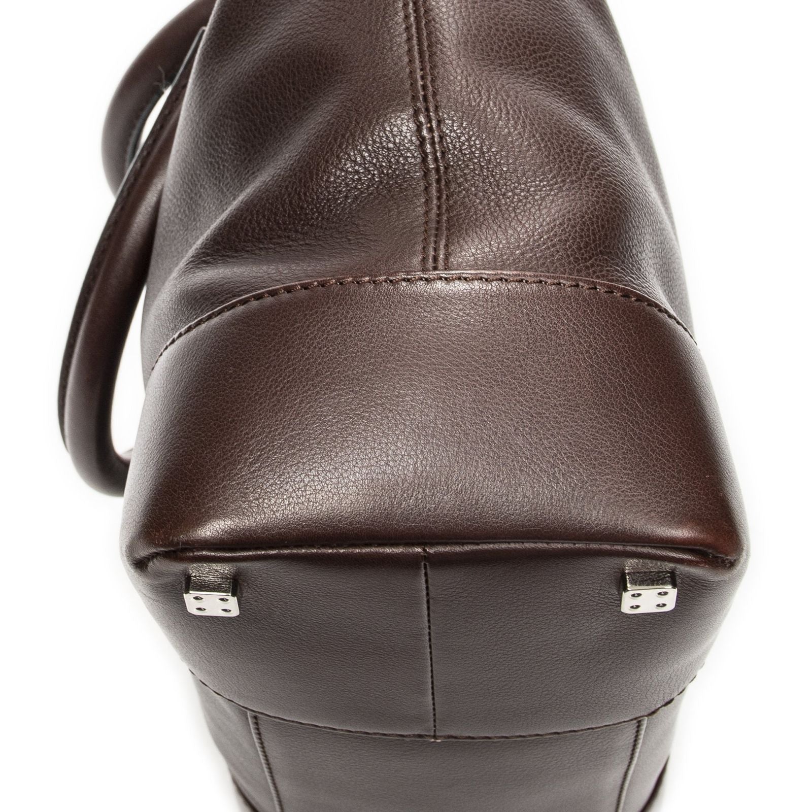 Loewe Anagram Tote Dark Brown Calfskin Leather — view 8