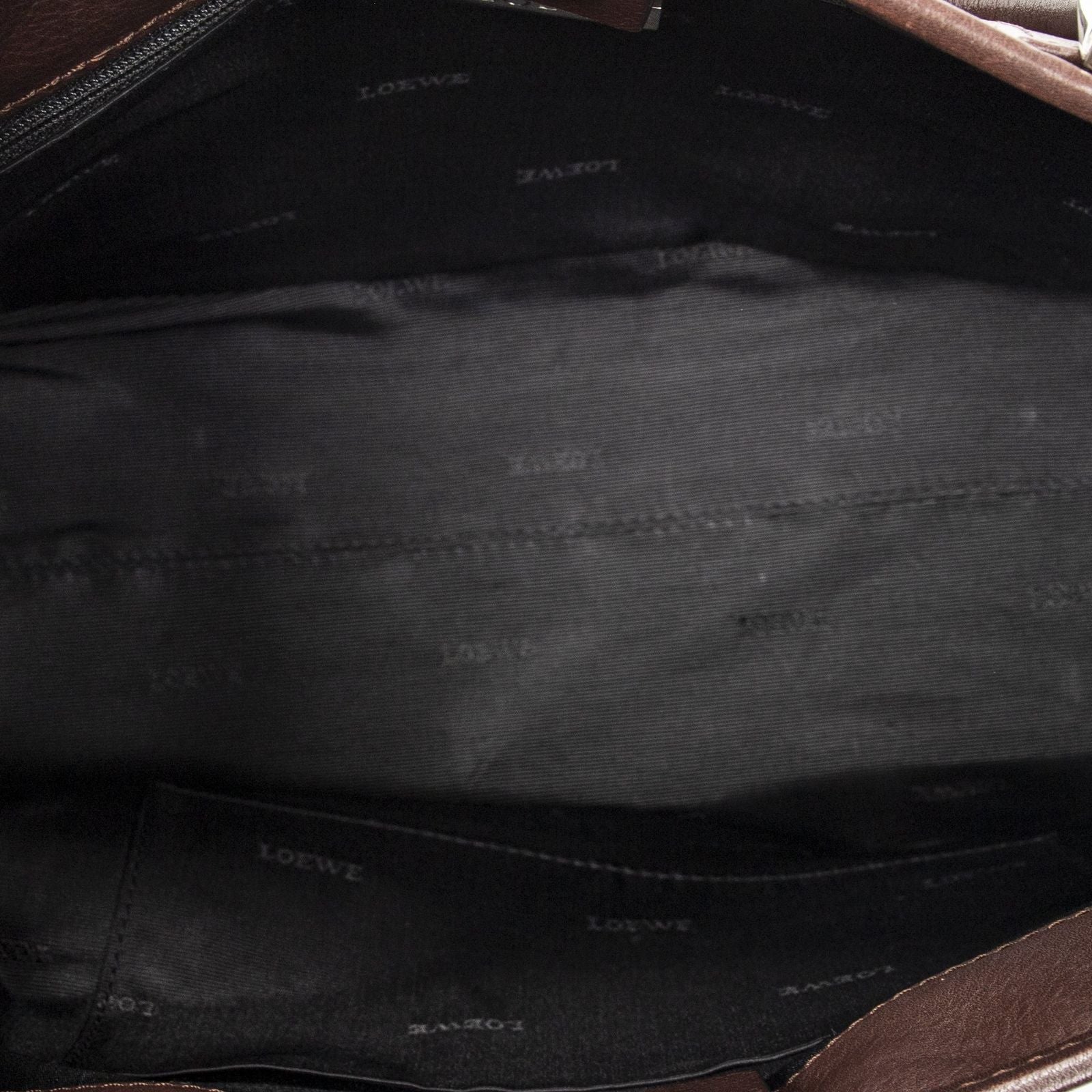Loewe Anagram Tote Dark Brown Calfskin Leather — view 9