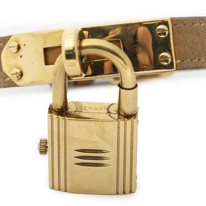 Hermes Kelly Watch Tan Aged Calfskin — view 5