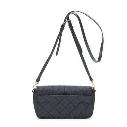 Prada Rectangle Flap Crossbody Navy Tessuto Impunto Canvas — view 5