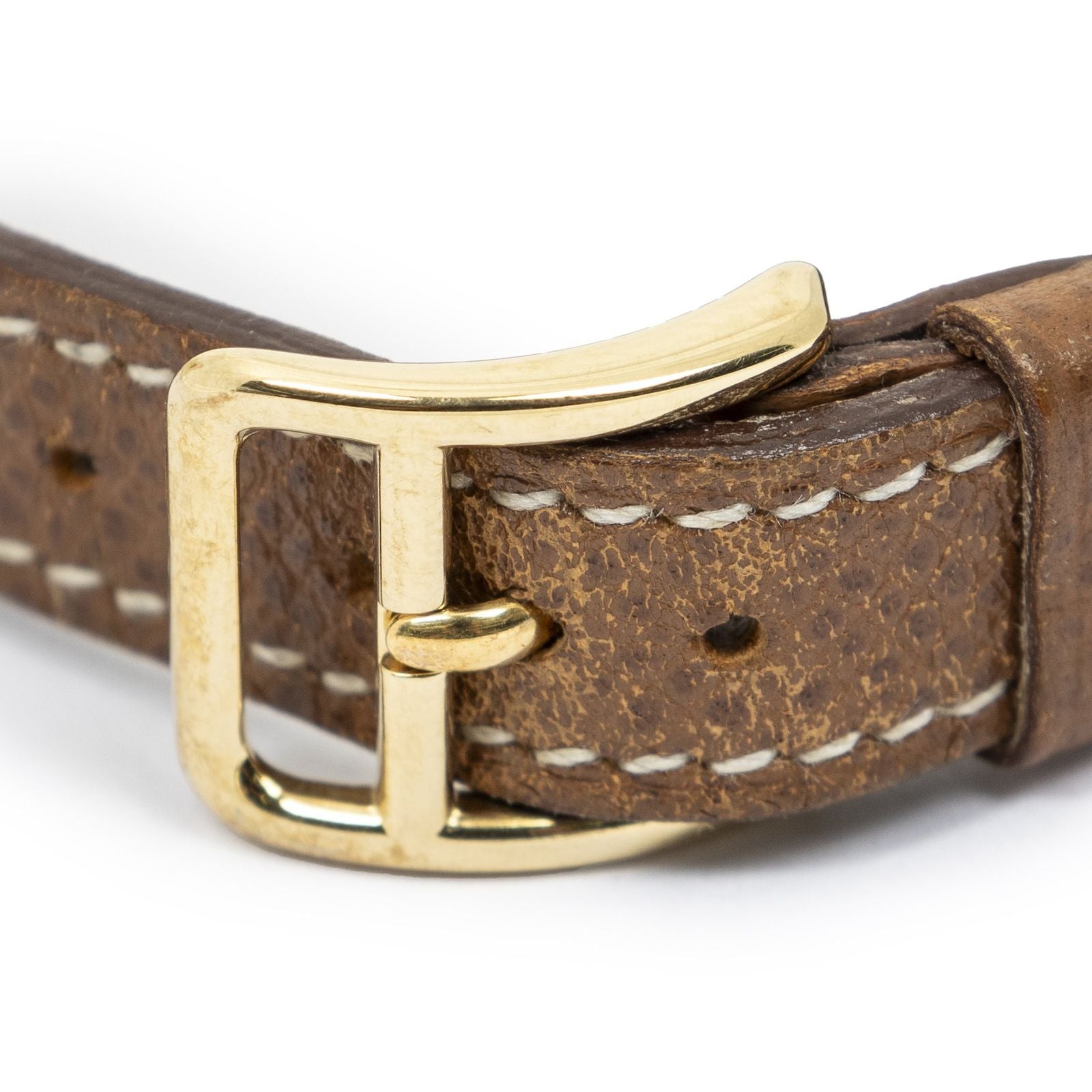 Hermes Kelly Watch Brown Courchevel Leather — view 6