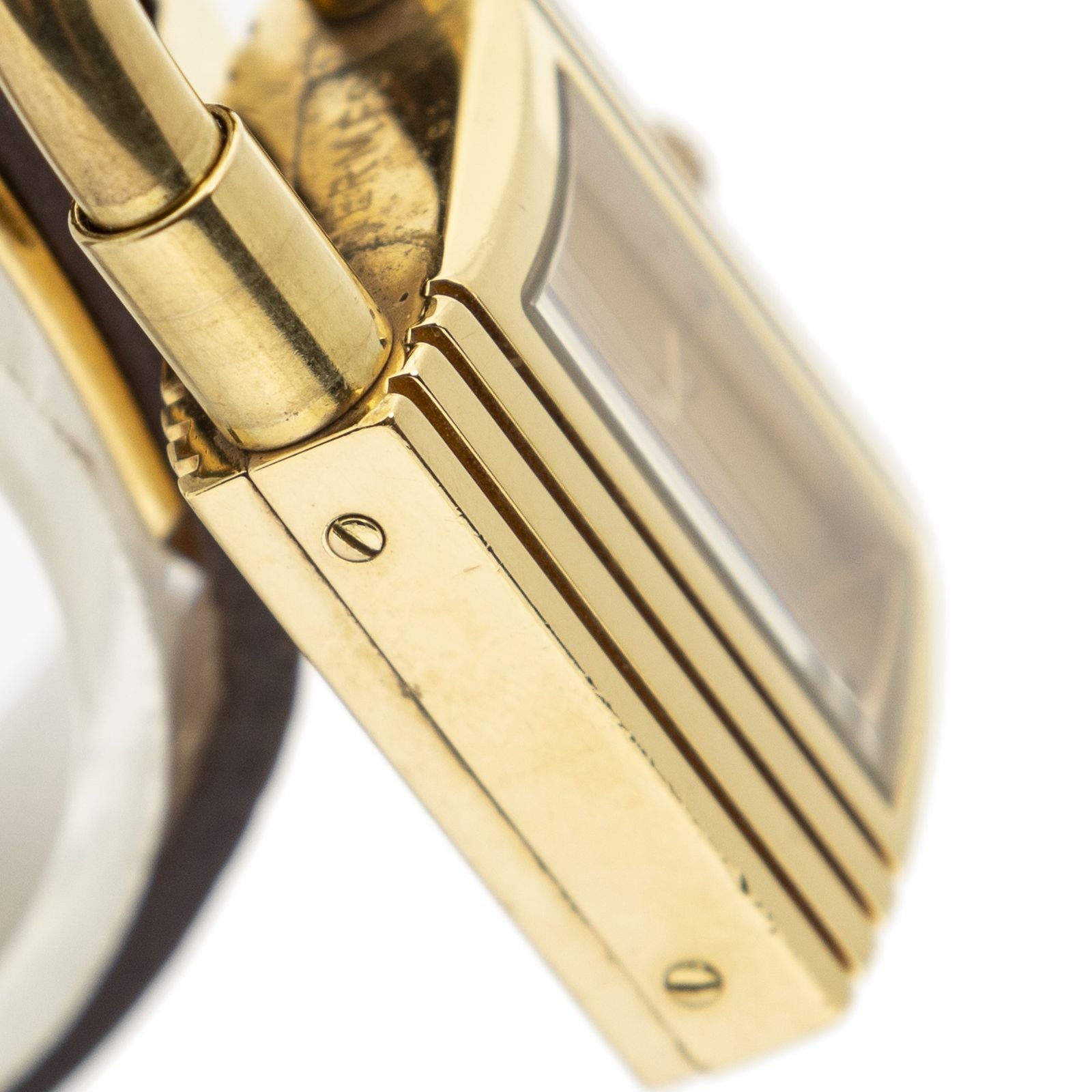 Hermes Kelly Watch Brown Courchevel Leather — view 4