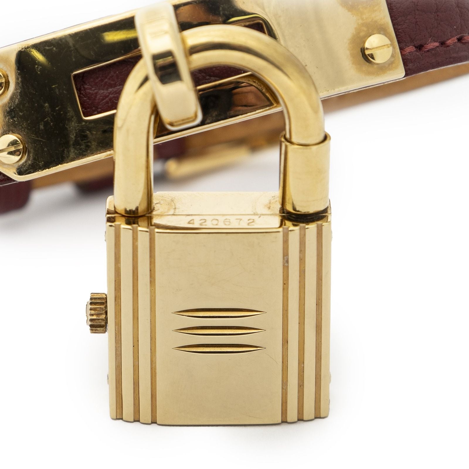 Hermes Kelly Watch Marblenia Leather — view 5