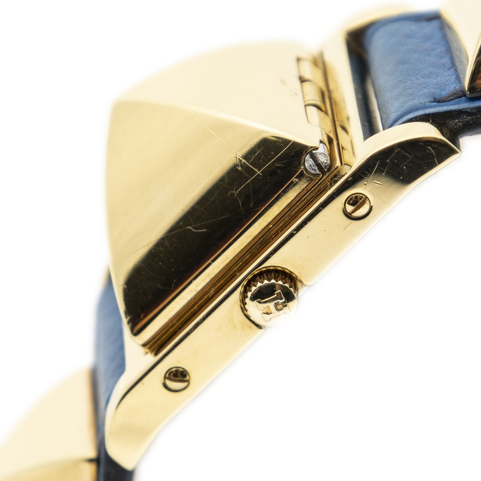 Hermes Medle Watch Blue Courchevel Leather — view 3