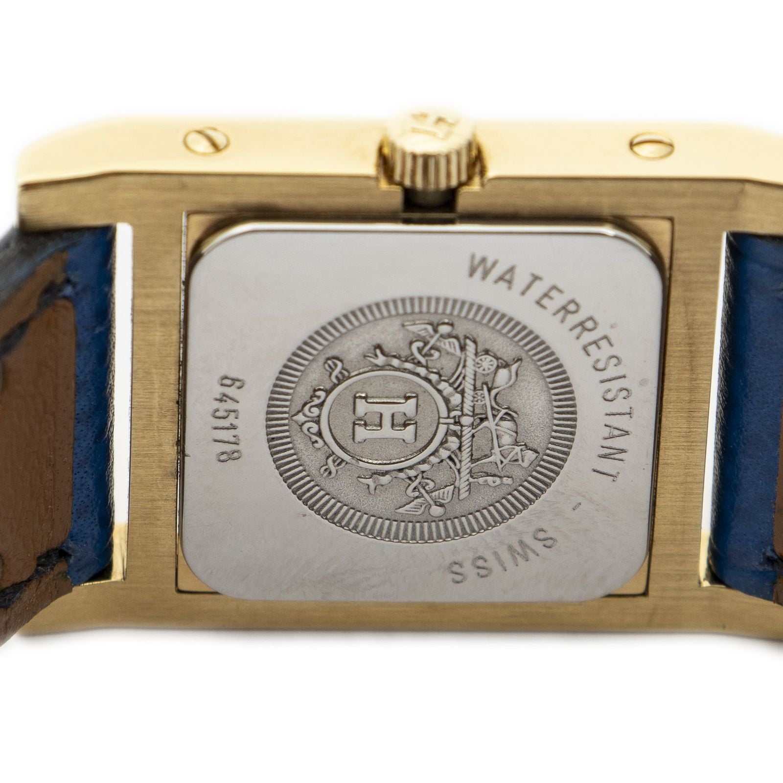 Hermes Medle Watch Blue Courchevel Leather — view 5