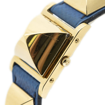 Hermes Medle Watch Blue Courchevel Leather — view 2