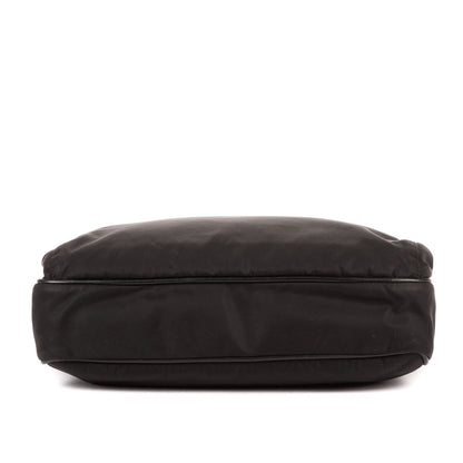 Prada Messenger Nylon Fabric a with Black Saffiano Leather — view 6