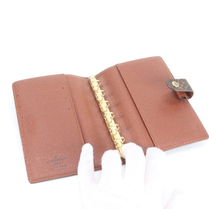 Louis Vuitton Monogram Agenda PM Notebook Cover 6 Hole Schedule Book Leather Ebm — view 5