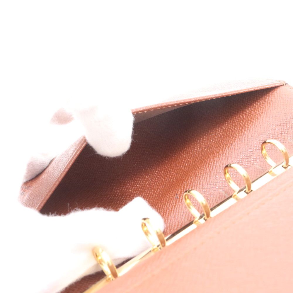Louis Vuitton Monogram Agenda PM Notebook Cover 6 Hole Schedule Book Leather Ebm — view 6