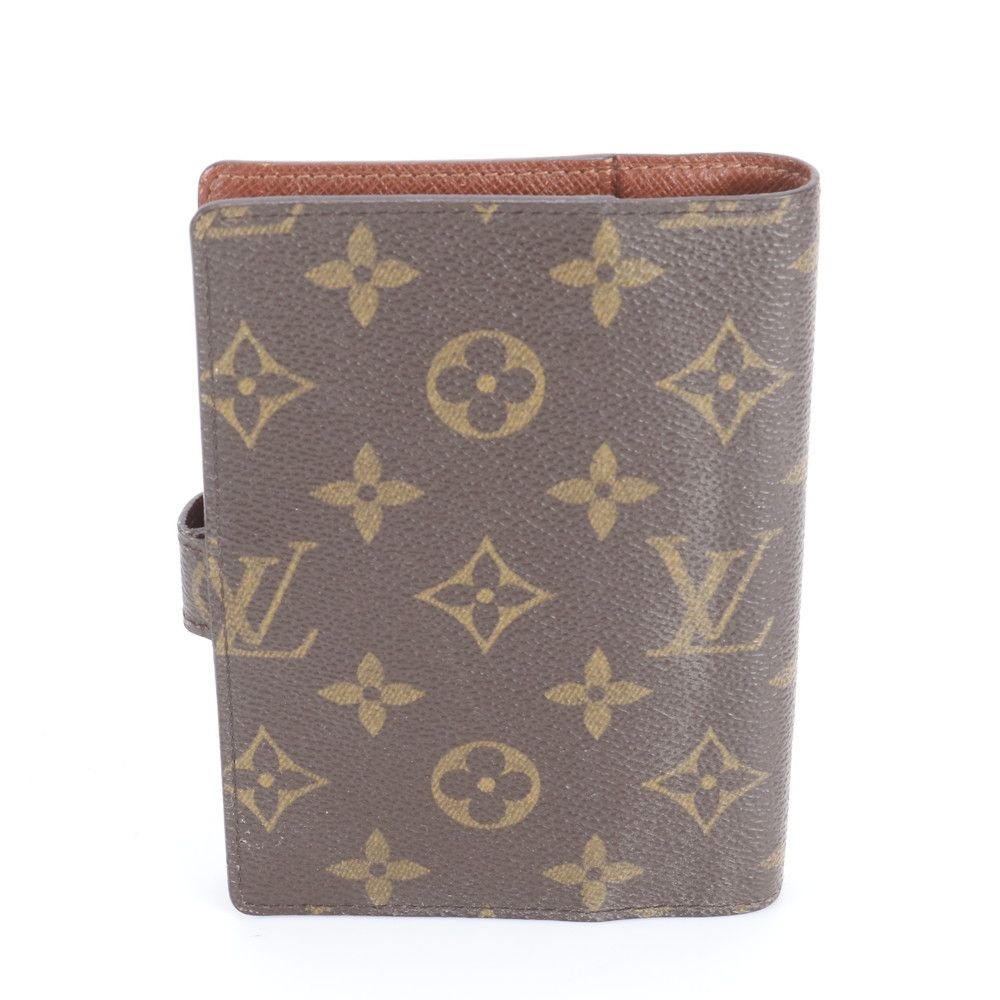 Louis Vuitton Monogram Agenda PM Notebook Cover 6 Hole Schedule Book Leather Ebm — view 2
