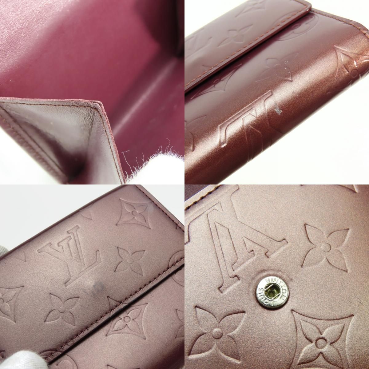 Louis Vuitton Trifold Wallet Porte Monet Billets Cult Cles Monogram Matte — view 7