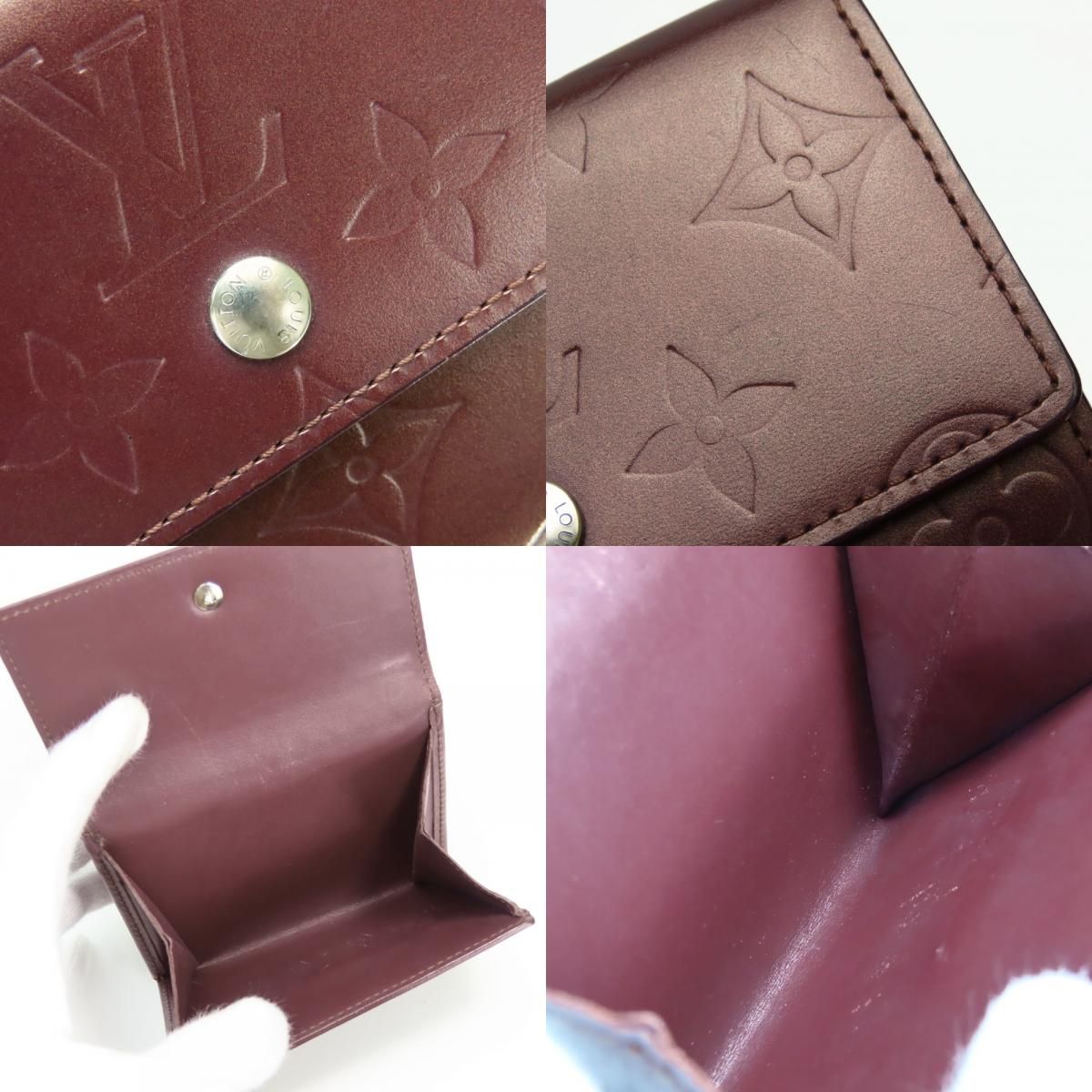 Louis Vuitton Trifold Wallet Porte Monet Billets Cult Cles Monogram Matte — view 6
