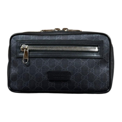 Gucci Sherry Line Belt Bag GG Supreme Canvas Black