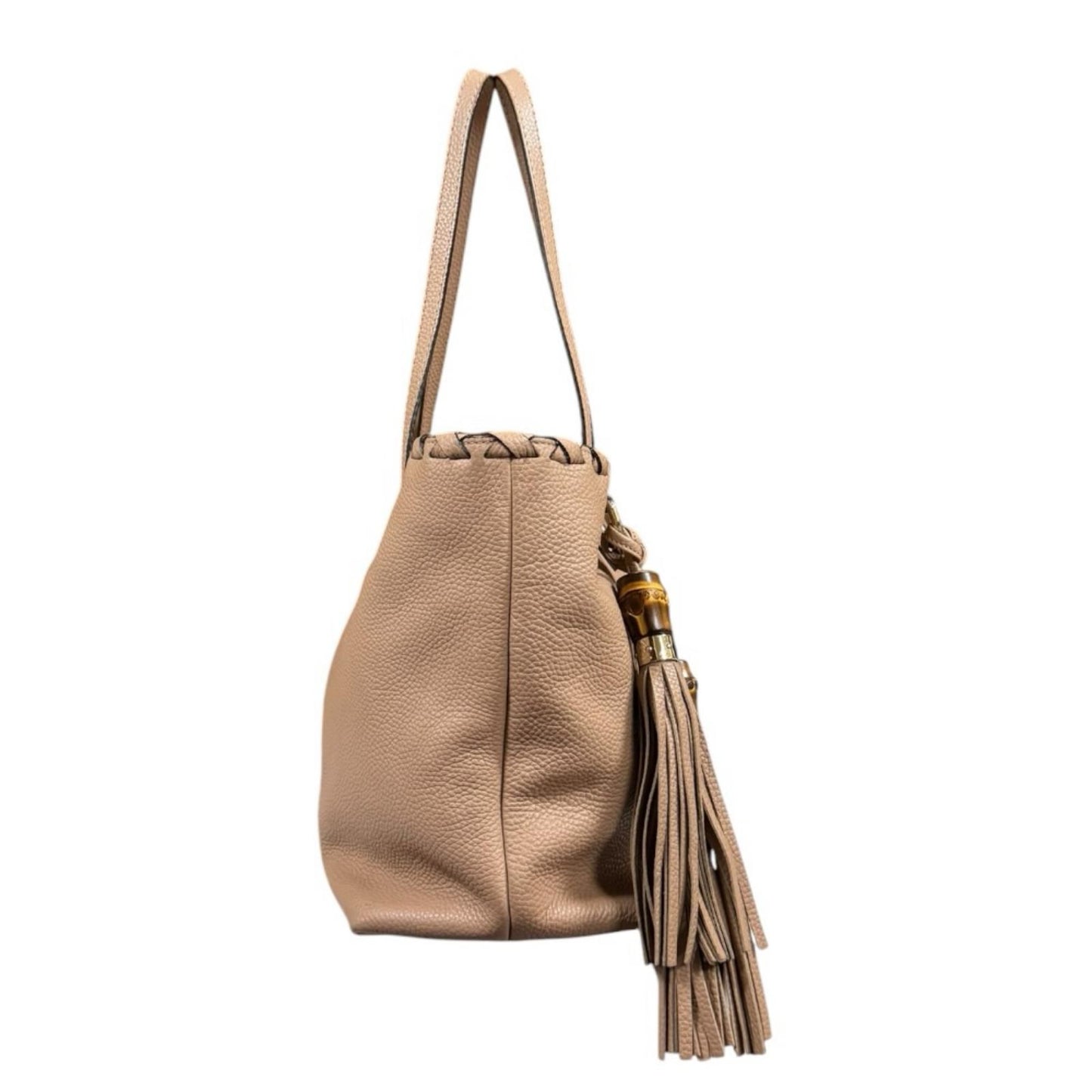 Gucci Bamboo Tote Leather Beige — view 4