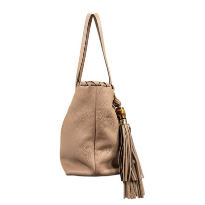 Gucci Bamboo Tote Leather Beige — view 4