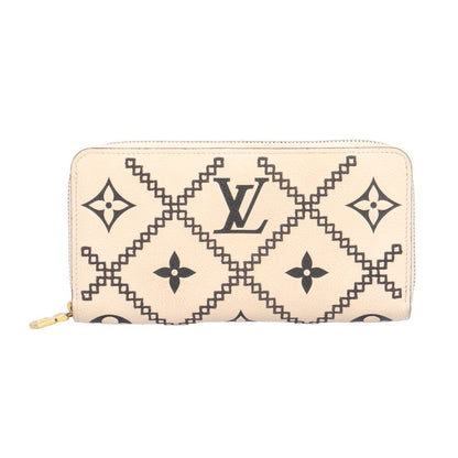 Louis Vuitton Broderie Zippy Wallet Monogram Empreinte Leather