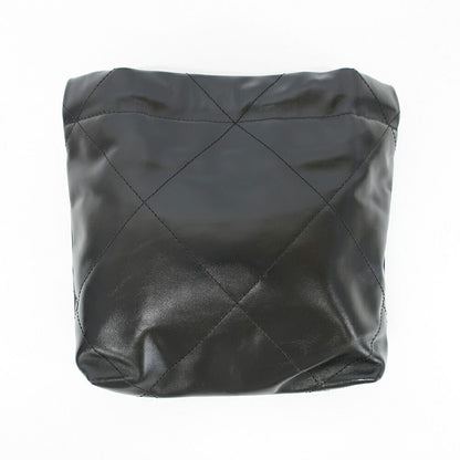 Chanel Ten 22 Mini 2-Way Chain Shoulder Bag Gray Black — view 2