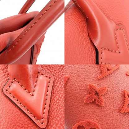 Louis Vuitton 2-Way Monogram Tufting Vert Tote Shoulder Bag Red Silver — view 8