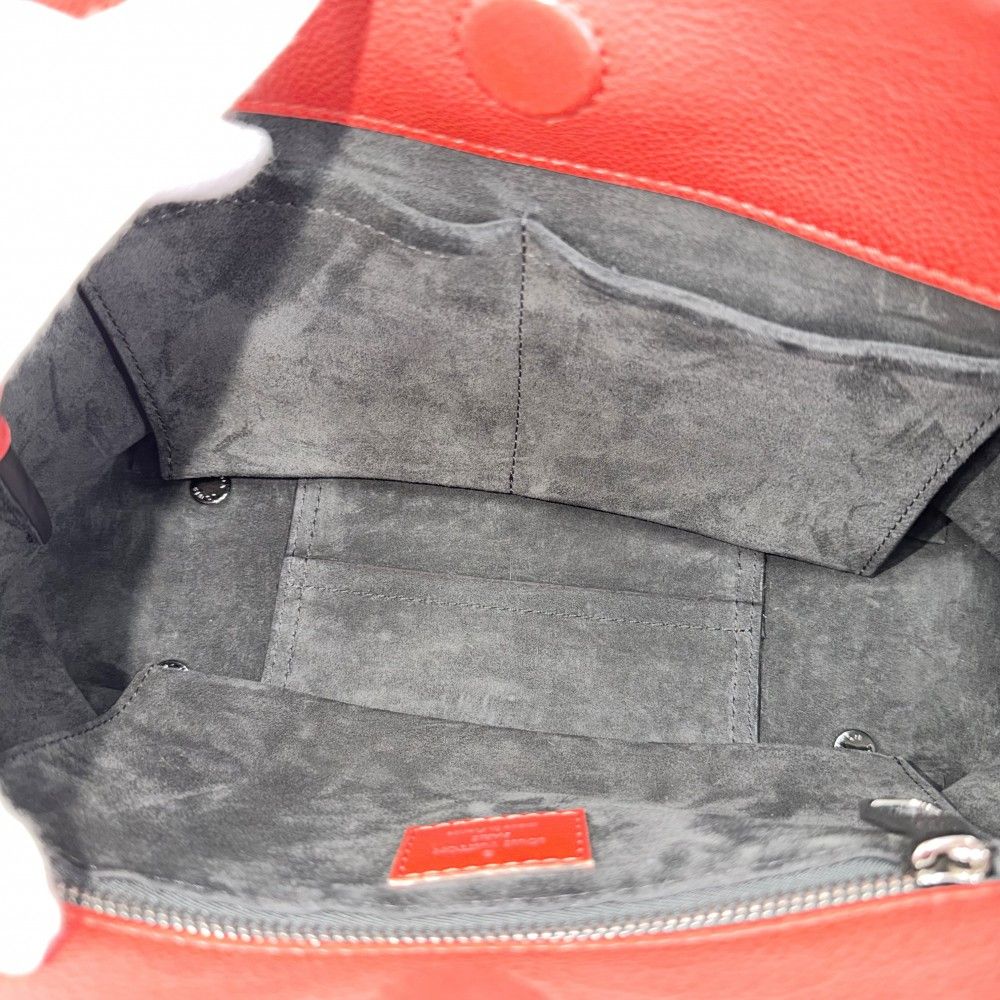 Louis Vuitton 2-Way Monogram Tufting Vert Tote Shoulder Bag Red Silver — view 4